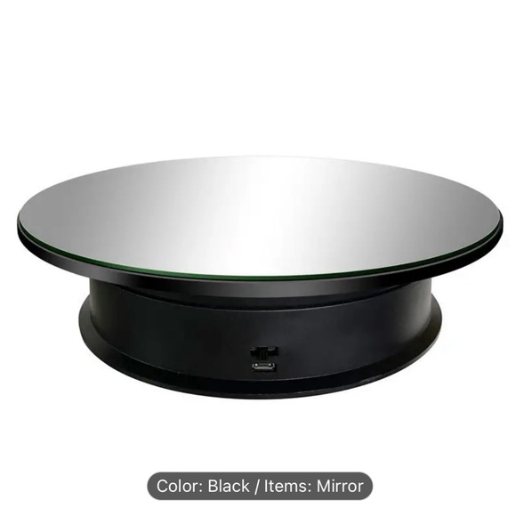 (NIB) Motorized 360° Rotating Display Stand, Black or White - Picture 11 of 14